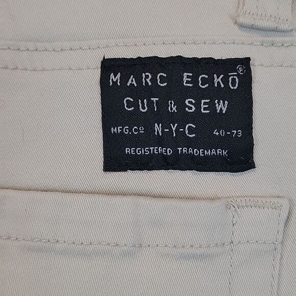 Marc Ecko Cut & Sew Mens cotton stone beige jeans Size 34X32 - Picture 9 of 16